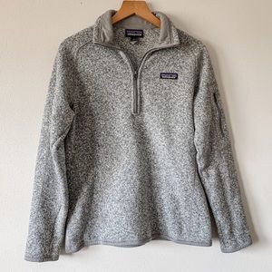 Patagonia Better Sweater Quarter Zip Birch White